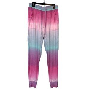 BP Women's  Dip Dye Sweatpant Joggers in Deep Pink Multi